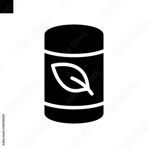 Barrel icon solid style vector