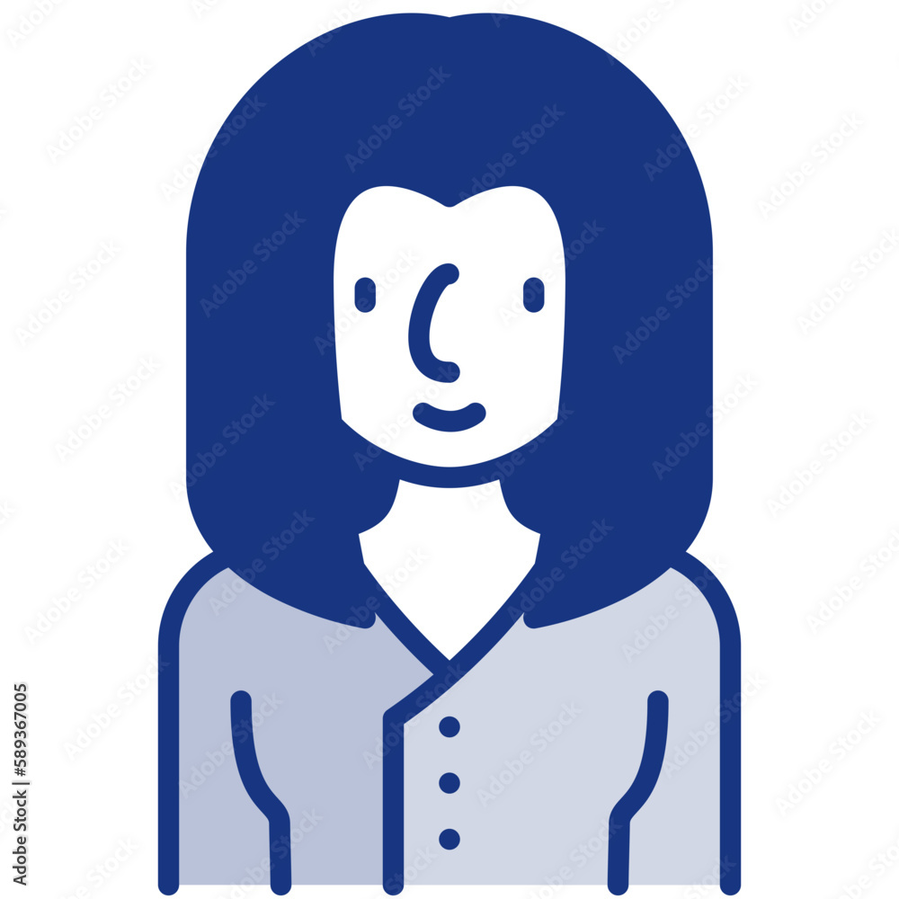 female avatar blue icon female avatar blue icon