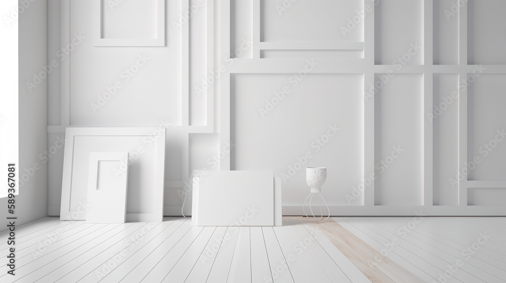 Fototapeta premium background White Blank Mockup