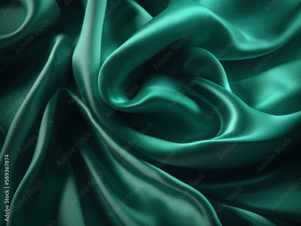 Obraz premium green silk background