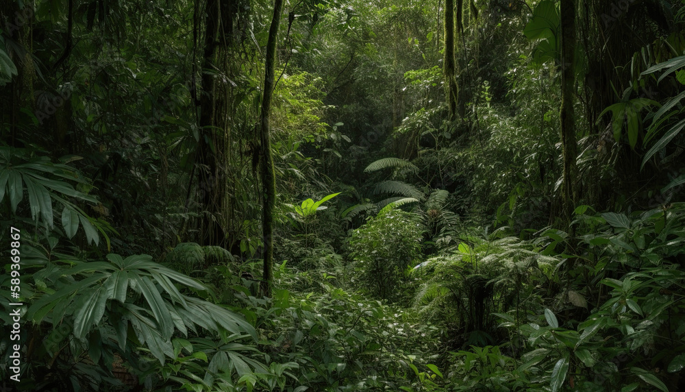 forest in jungle. Created using generative AI