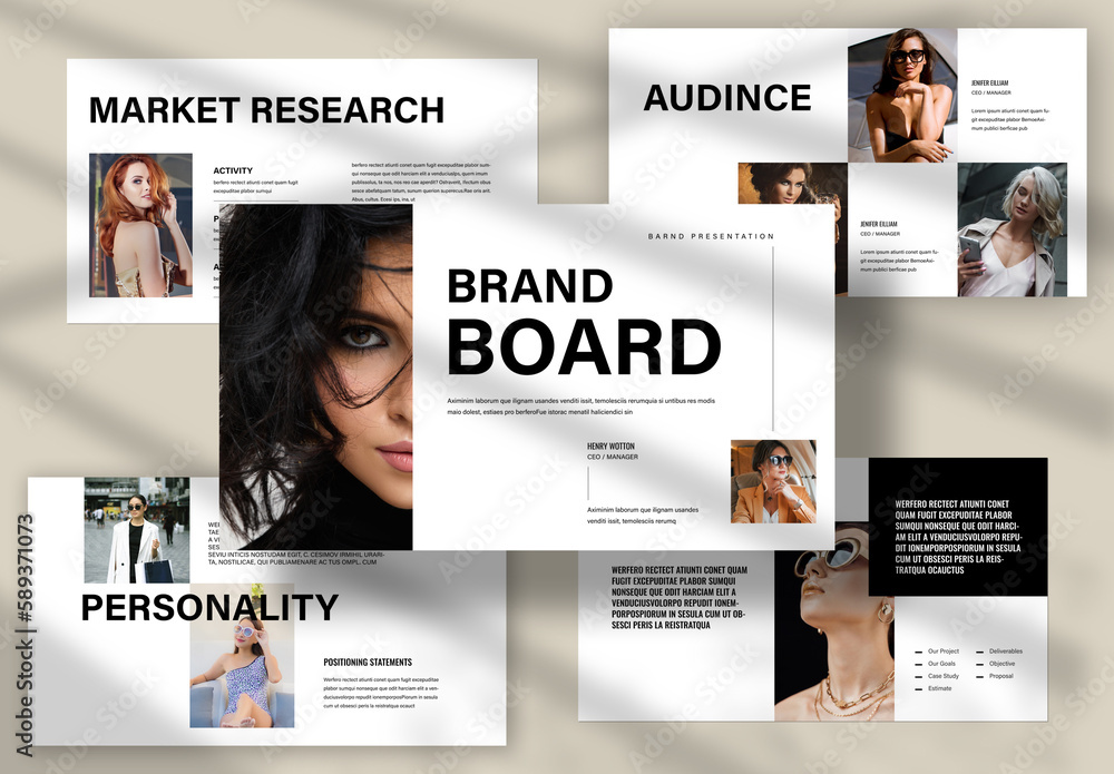 Brand Board Presentation Layout Stock Template Adobe Stock Brand Board Presentation Layout Stock Template Adobe Stock