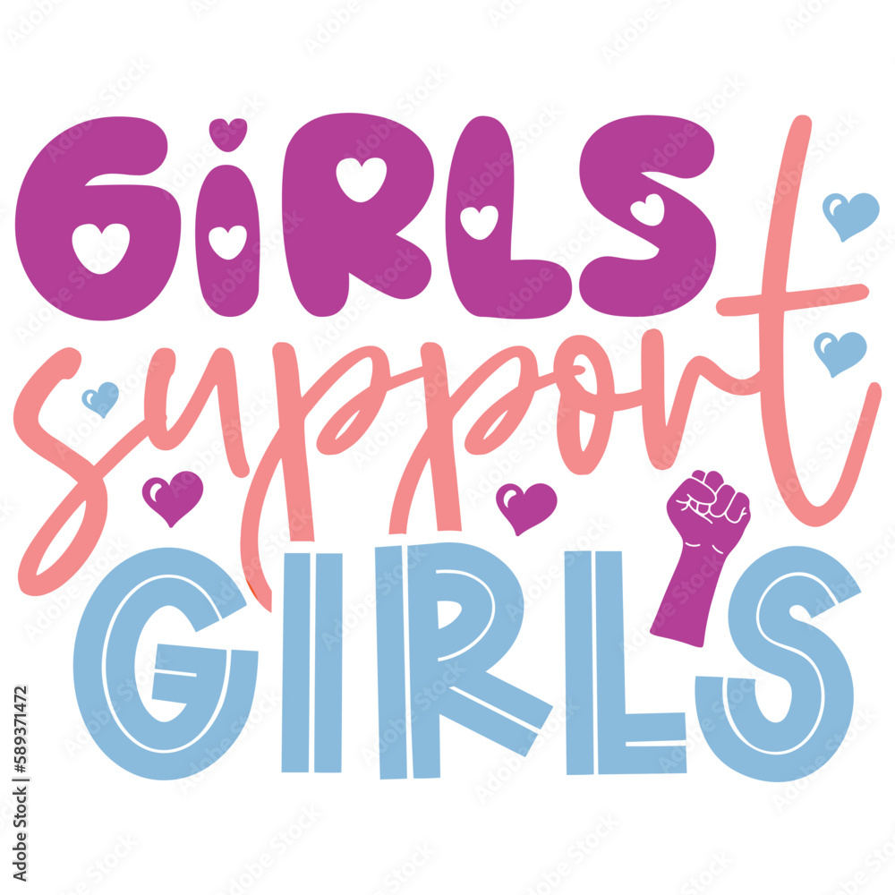 Girls Support Girls - Boho Retro Style Happy Women's Day T-shirt And SVG Design. Mom Mother SVG Quotes T-shirt And SVG Design, Vector EPS Editable File, Can You Download This File.