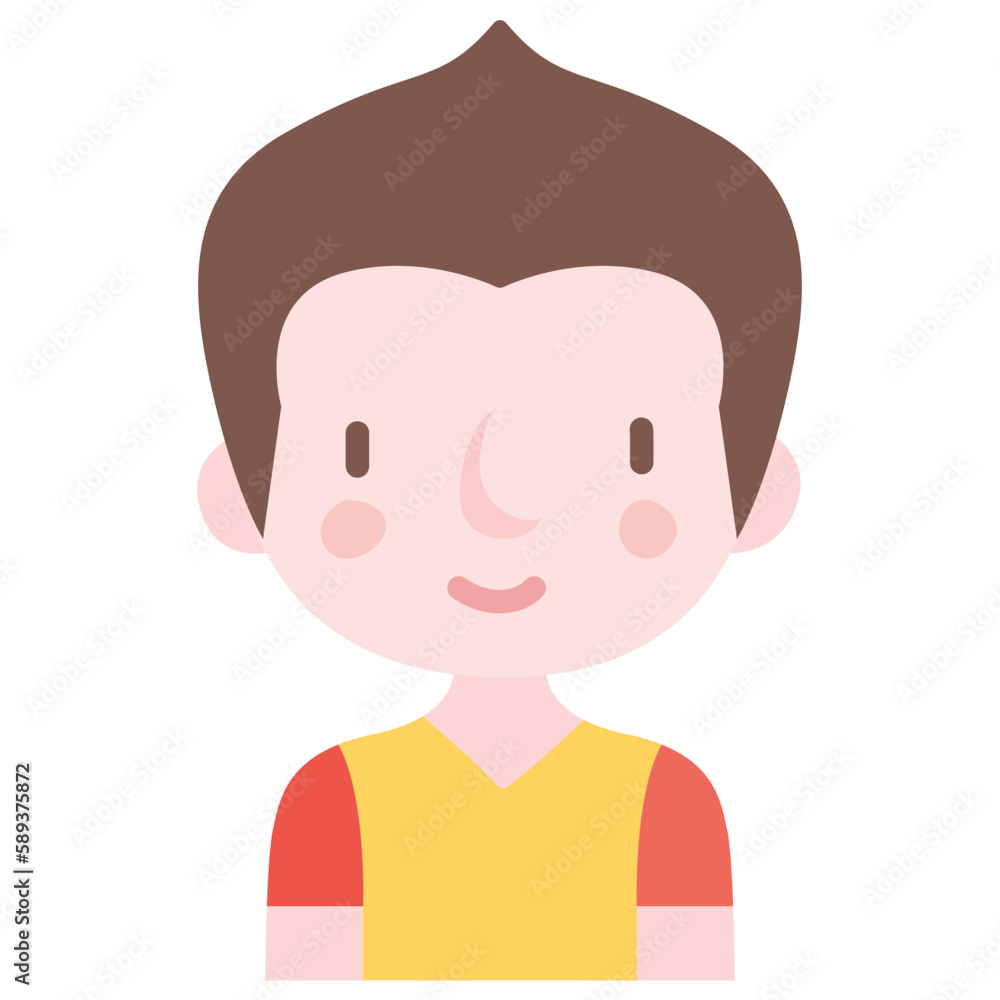 boy avatar flat icon