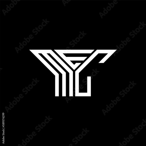 MEC letter logo creative design with vector graphic, MEC simple and modern logo.