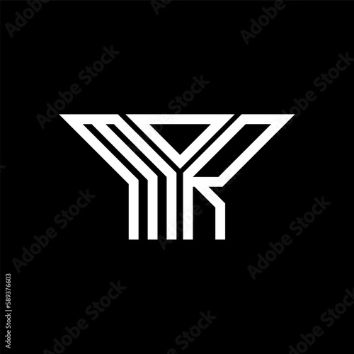 MOR letter logo creative design with vector graphic, MOR simple and modern logo.