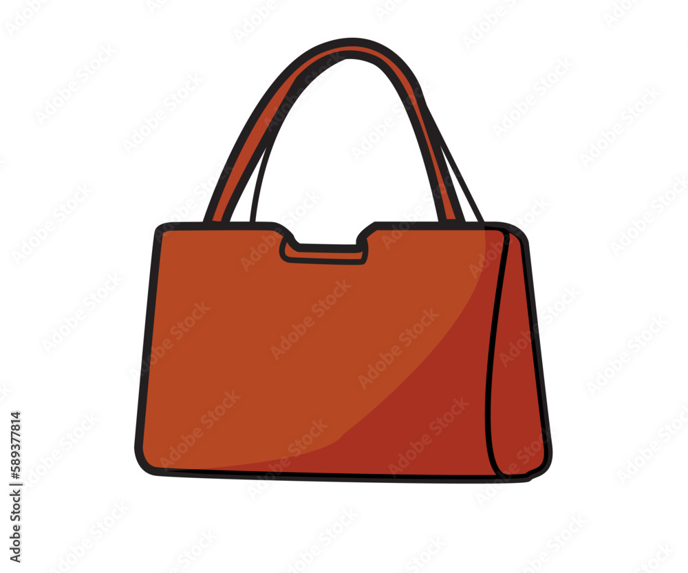 red brown shopping bag or business hand back red brown shopping bag or business hand back