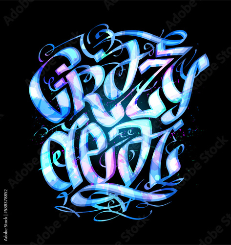 Crazy deal banner with hand drawn calligraphy lettering