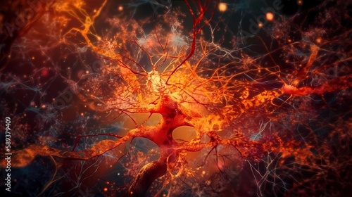 Neuron Image, Made with Generative AI
