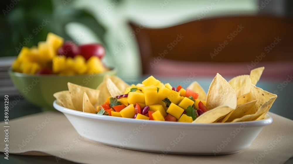 Mango Salsa Party Platter Mango Salsa Party Platter