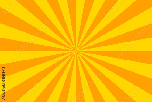 Orange and yellow sunburst background for poster, wallpaper, backdrop
