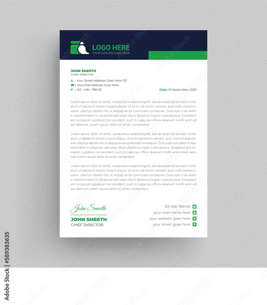Abstract Letterhead Design Modern Business Letterhead Design Template, Cleaning Service company Letterhead design. curve and modern shape unique design Abstract Letterhead Design Modern Business Letterhead Design Template, Cleaning Service company Letterhead design. curve and modern shape unique design