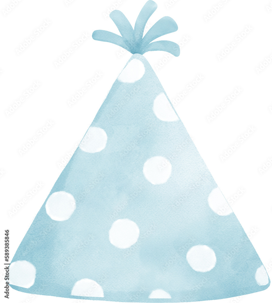 cute sweet pastel polka dot festive party hat watercolour cute sweet pastel polka dot festive party hat watercolour