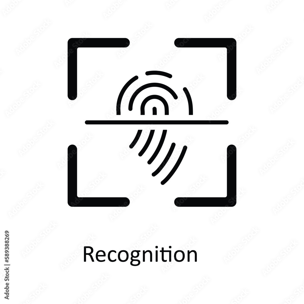 recognition Vector Solid Icons. Simple stock illustration stock recognition Vector Solid Icons. Simple stock illustration stock