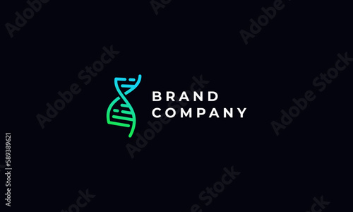 logomark, pictorial logo, logogram, pictogram logo abstract DNA cell graphic. simple, modern, sophisticated