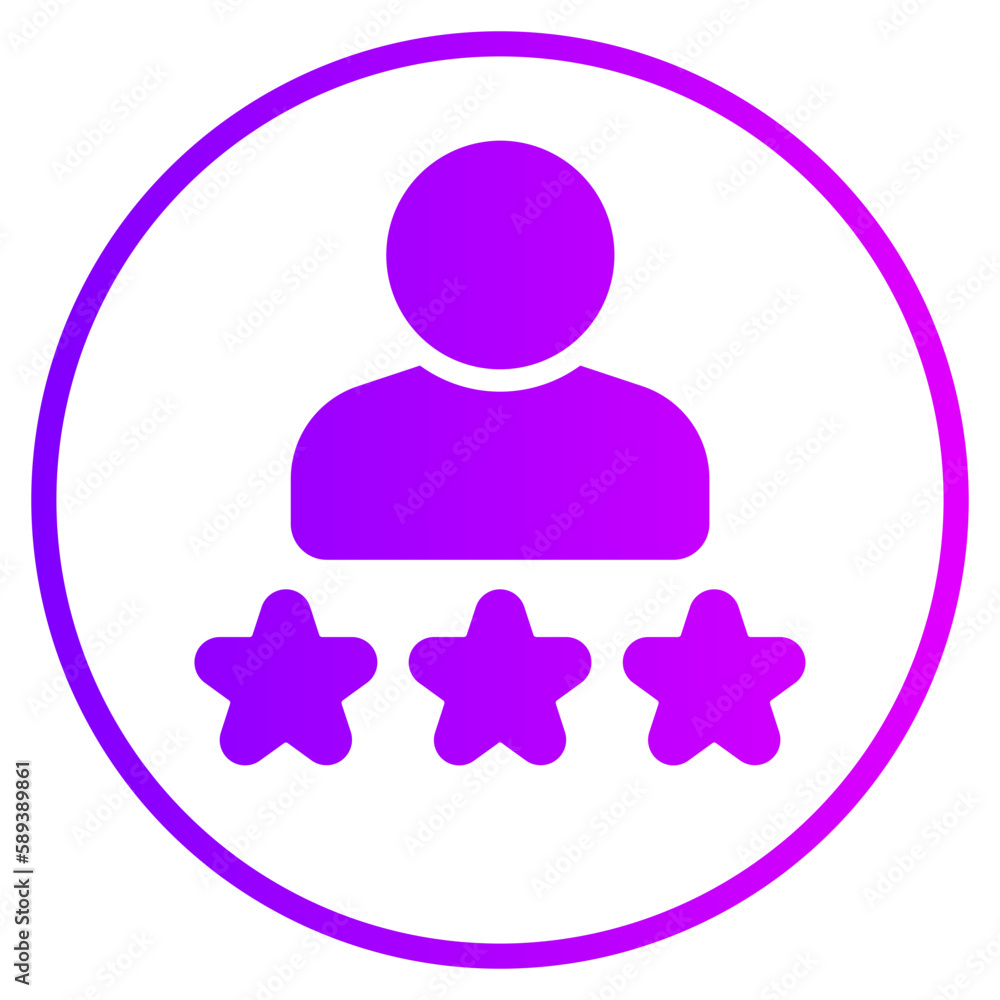 rating gradient icon rating gradient icon