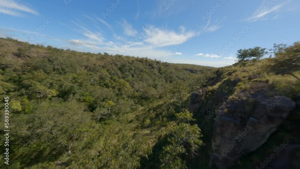 FPV fast drone flying over rainforest and dense trees in Costa Rica FPV fast drone flying over rainforest and dense trees in Costa Rica