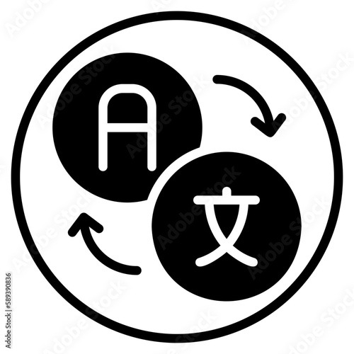 language glyph icon