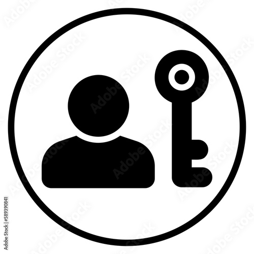 login glyph icon