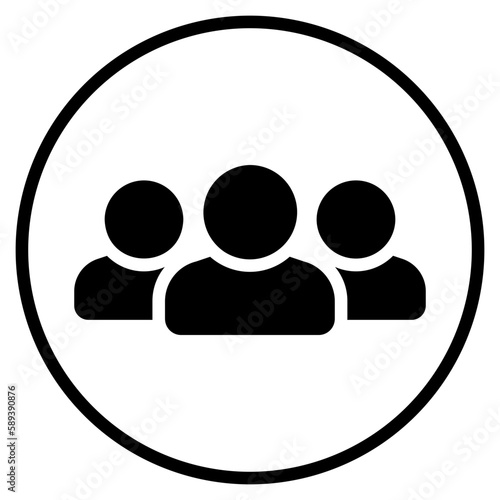 teamwork glyph icon