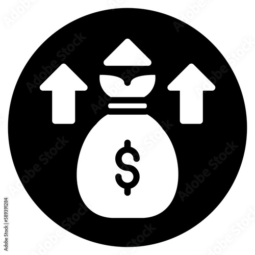 profits glyph icon