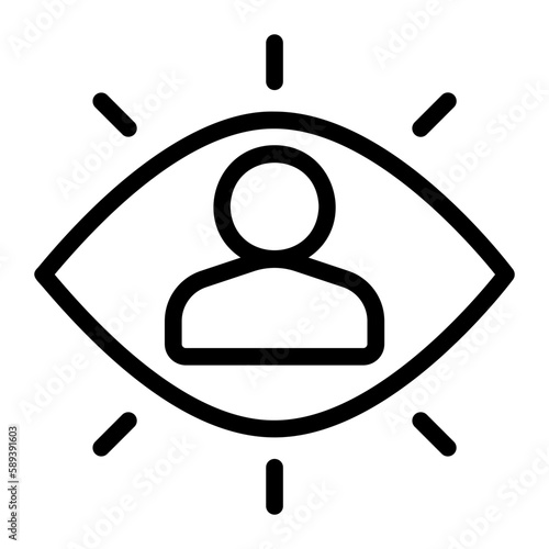 vision line icon