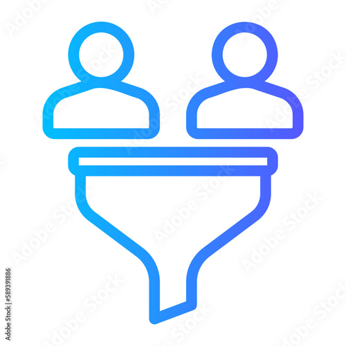 filtering gradient icon