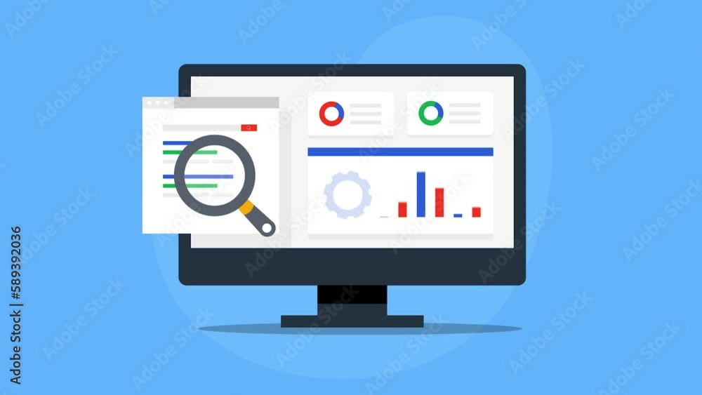 SEO ranking status graph and chart diagram on dashboard computer screen, digital marketing search optimization web analytics video animation concept. SEO ranking status graph and chart diagram on dashboard computer screen, digital marketing search optimization web analytics video animation concept.