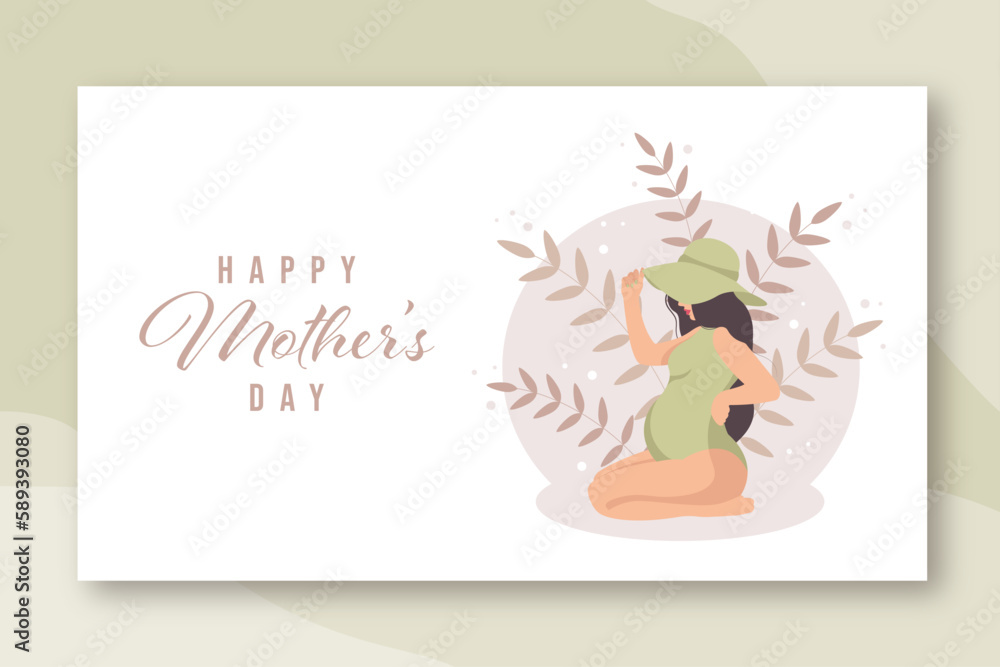 Mothers day greeting card template Mothers day greeting card template