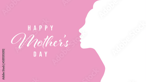 Mothers day greeting card template © Lunny Wind