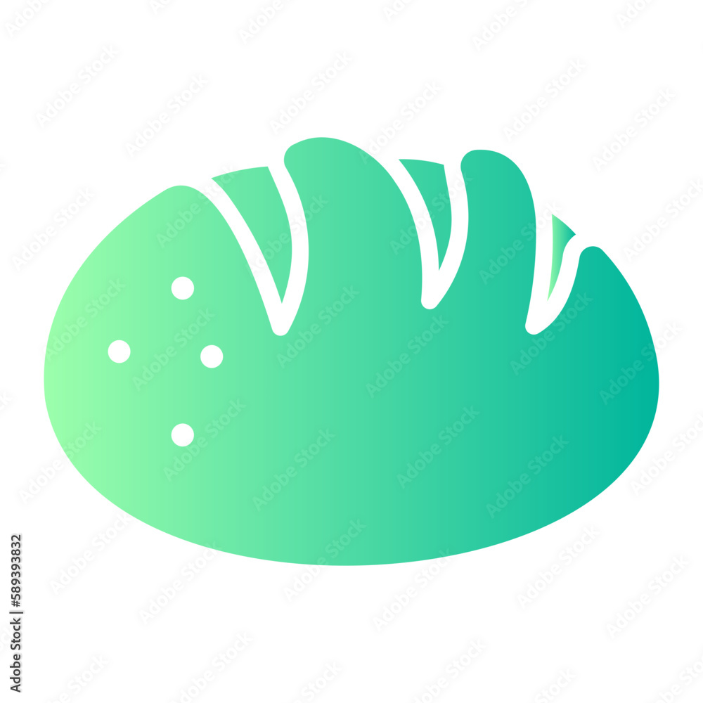 Fototapeta premium bread gradient icon