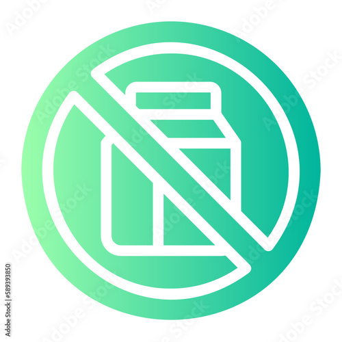 no milk gradient icon