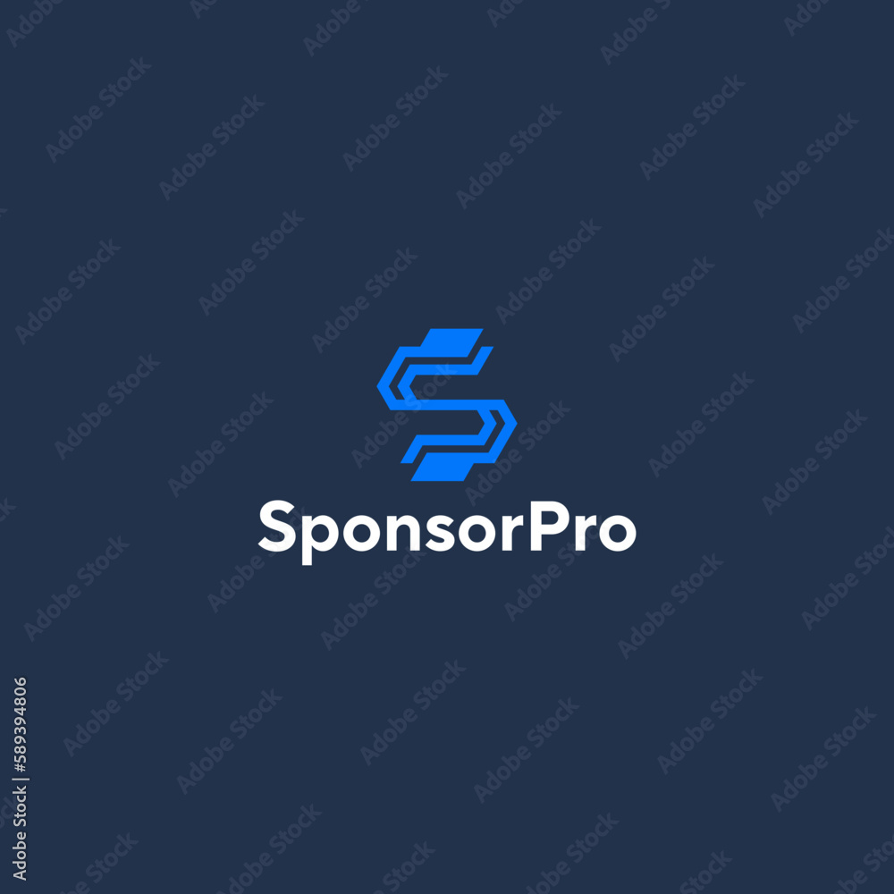 Obraz premium Letter S Simple Monogram Logo