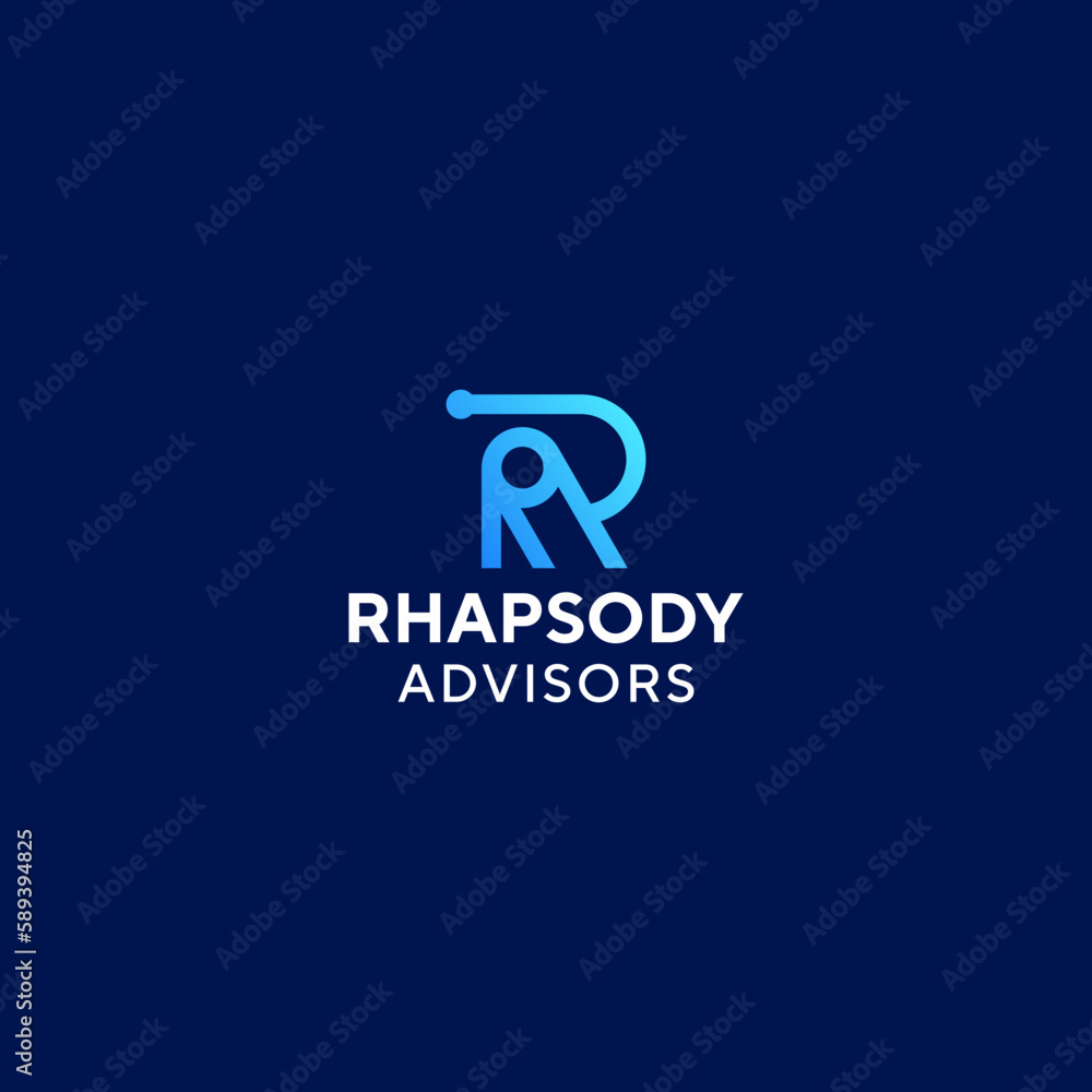 Letter R Simple Monogram Logo Letter R Simple Monogram Logo