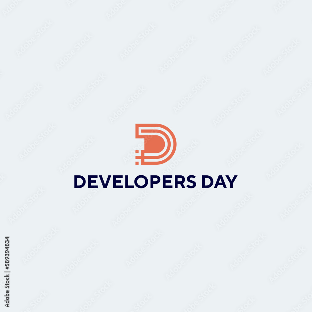 Letter D Simple Monogram Logo Letter D Simple Monogram Logo