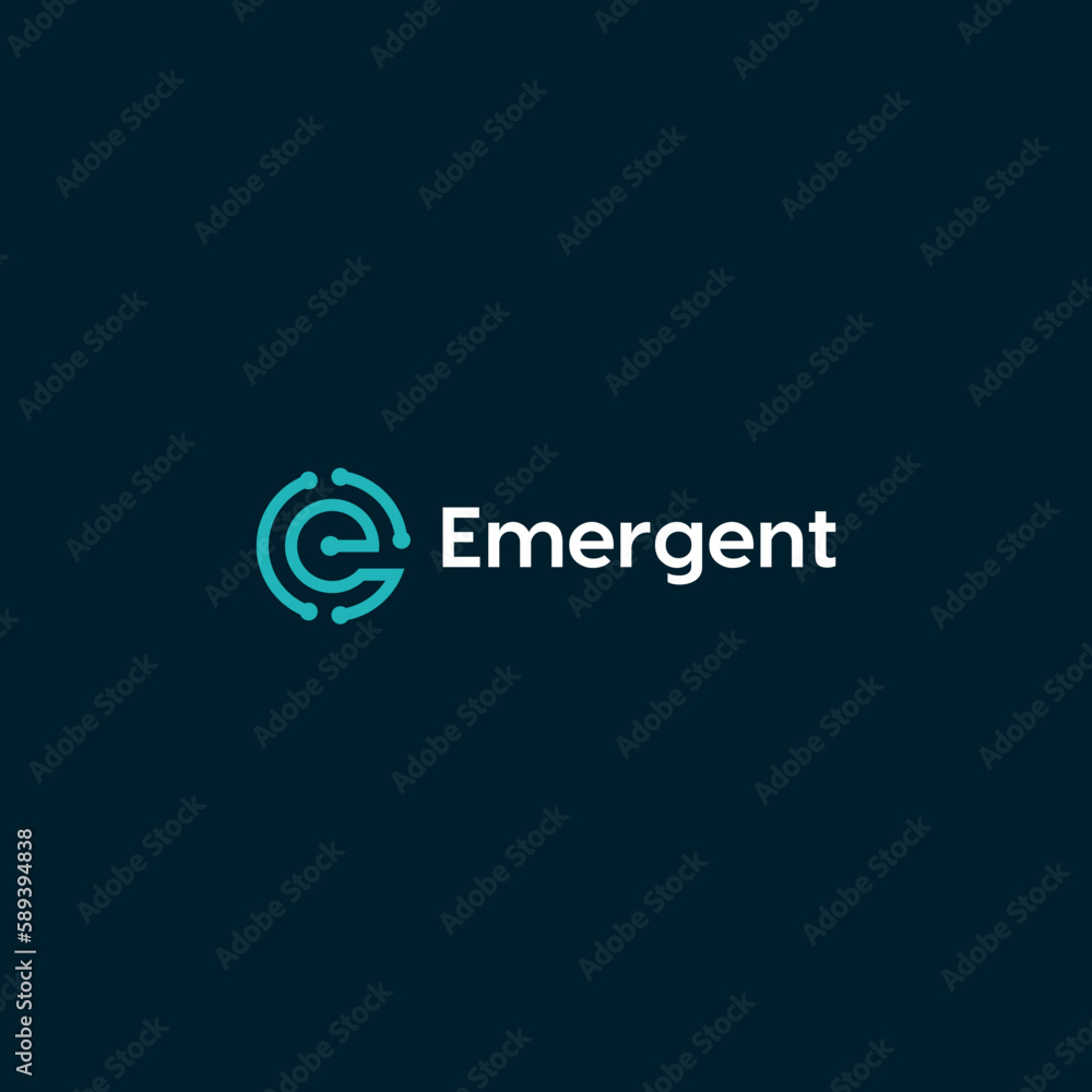 Letter E Simple Monogram Logo Letter E Simple Monogram Logo