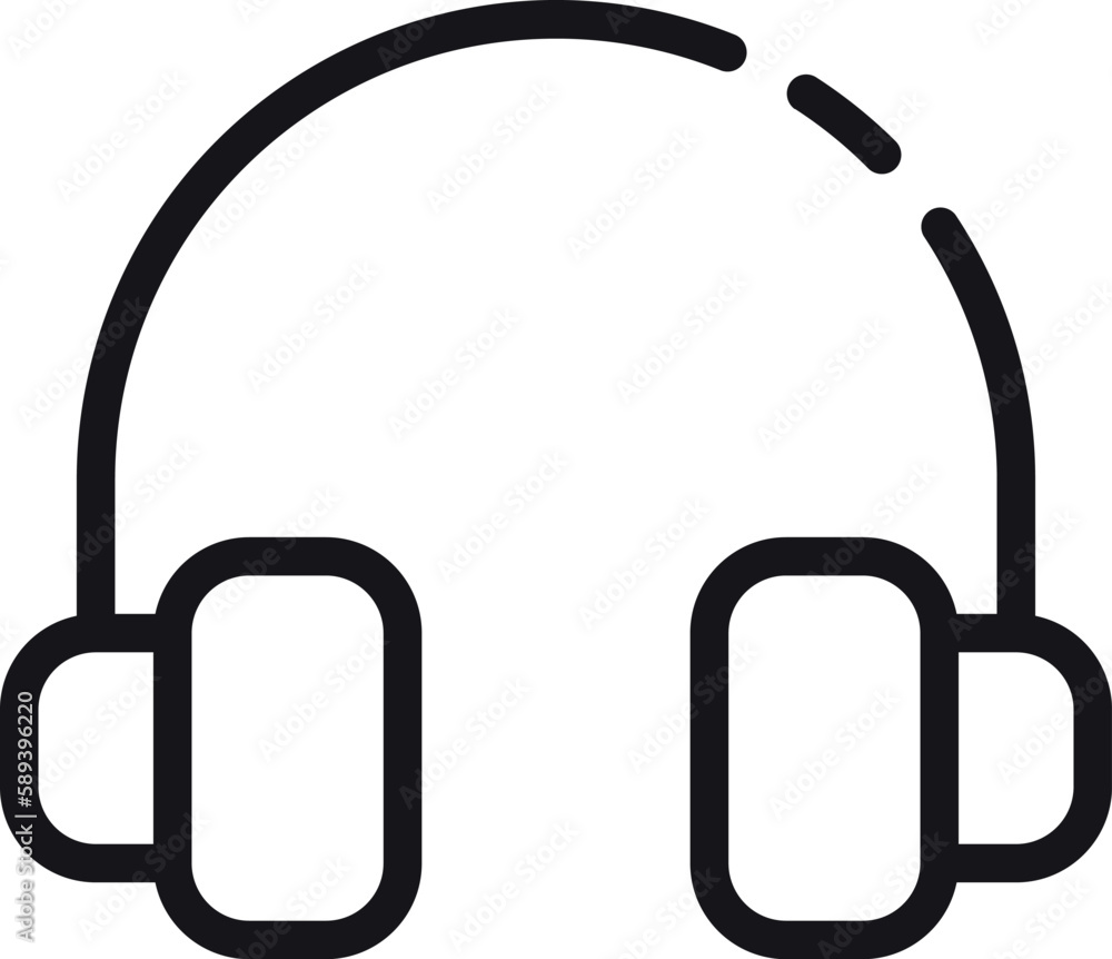 The headphone icon is a graphic representation of a listening device that delivers sound directly into the ear. It is commonly used to indicate audio or music related content The headphone icon is a graphic representation of a listening device that delivers sound directly into the ear. It is commonly used to indicate audio or music related content