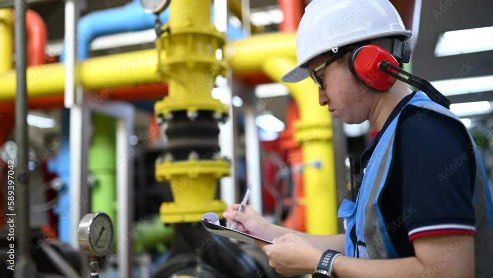 Maintenance technician at a heating plant,Petrochemical workers