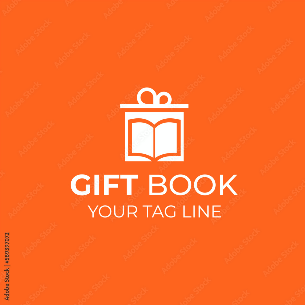 Gift Book Logo Design for Book Shop