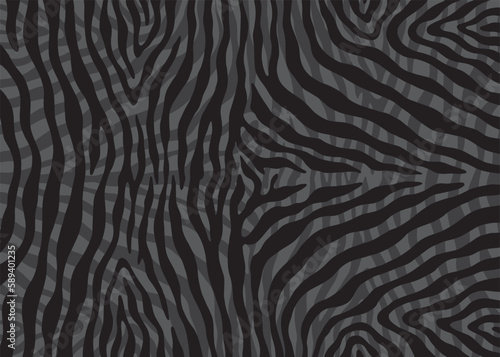 Zebra print pattern design. Vector illustration background.