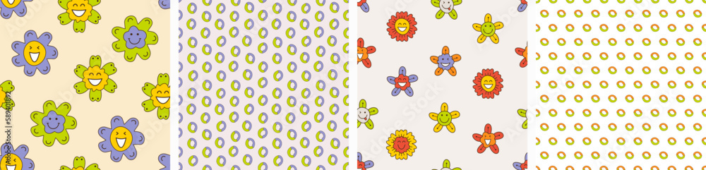 Smiling flower, abstract personage, mascot design, funny face, cute icon. Smiling flower, abstract personage, mascot design, funny face, cute icon.