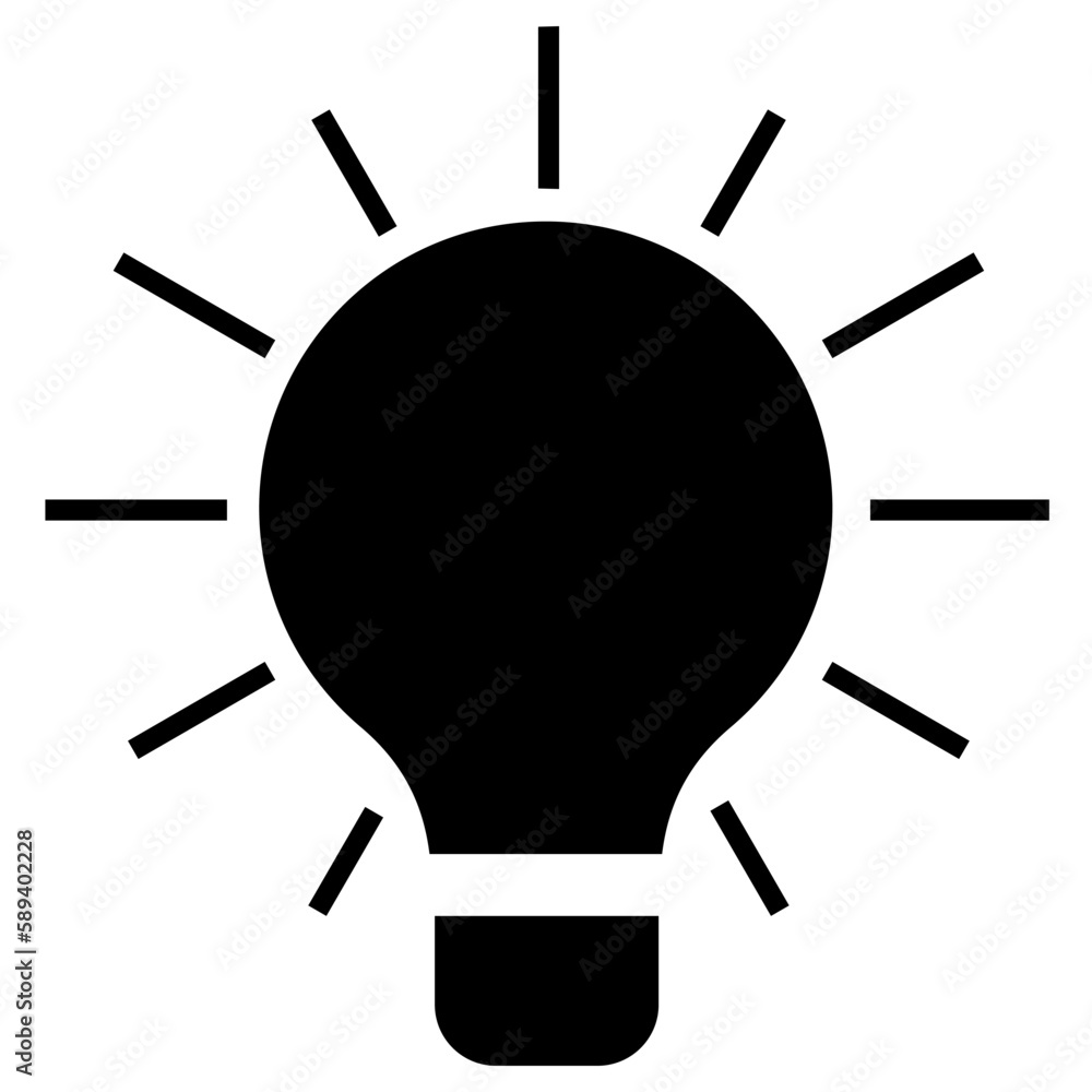 Black light bulb vector icon. Usefull advice sticker note with lightbulb. Simple template vector illustration did you know banner for web. Black light bulb vector icon. Usefull advice sticker note with lightbulb. Simple template vector illustration did you know banner for web.