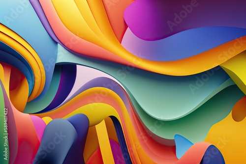 abstract graphic design for a colorful background