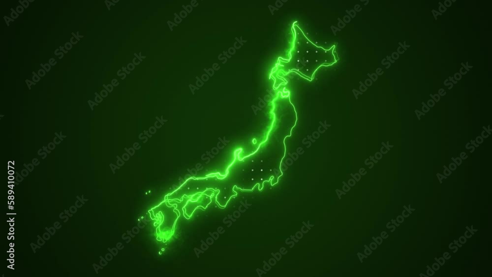 Neon Green Japan Map Borders Outline Loop Background. Neon Green Colored Japan Map Borders Outline Seamless Loop Dark Background. Japan Neon Map Borders Outline. Neon Green Japan Map Borders Outline Loop Background. Neon Green Colored Japan Map Borders Outline Seamless Loop Dark Background. Japan Neon Map Borders Outline.