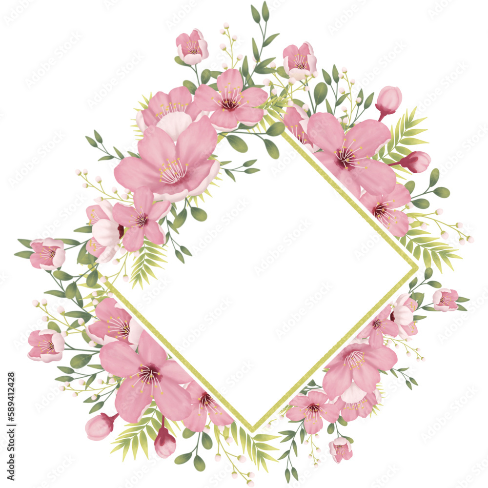 Cherry blossom frame