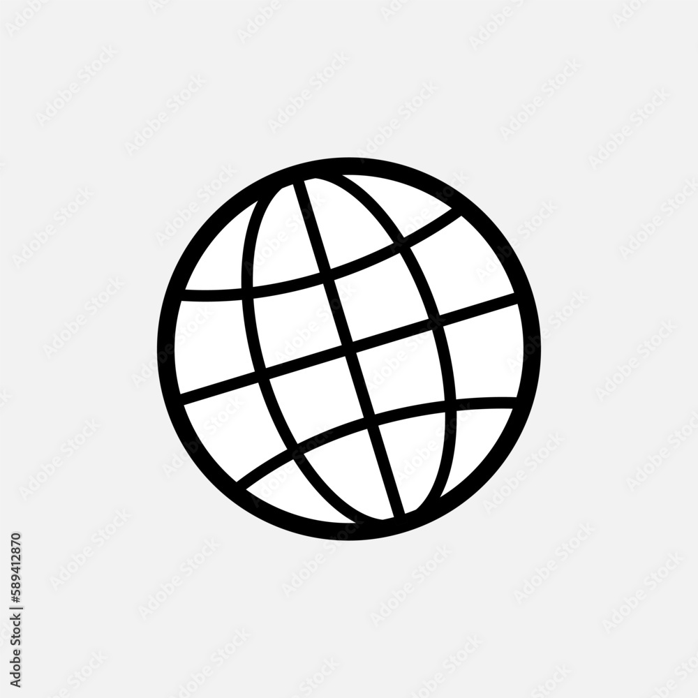 Globe Icon. Earth, World Symbol for Design, Presentation, Website or Apps Elements – Vector. Globe Icon. Earth, World Symbol for Design, Presentation, Website or Apps Elements – Vector.
