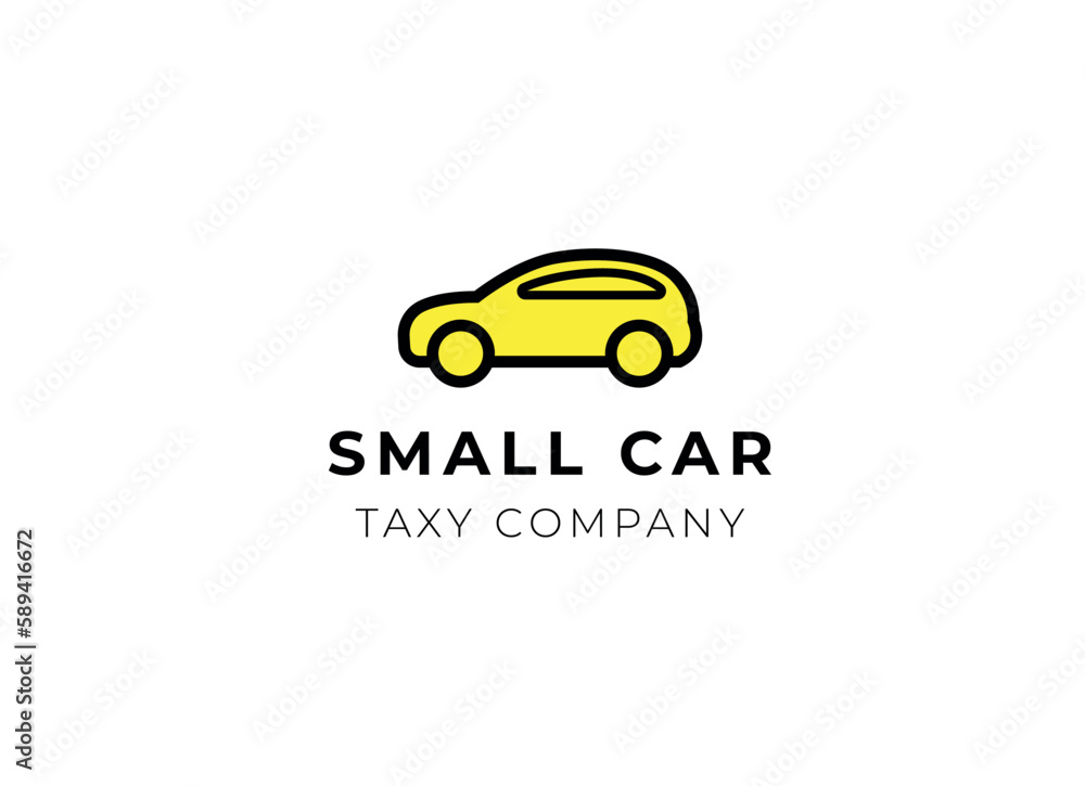 Simple and minimalist automotive car logo design