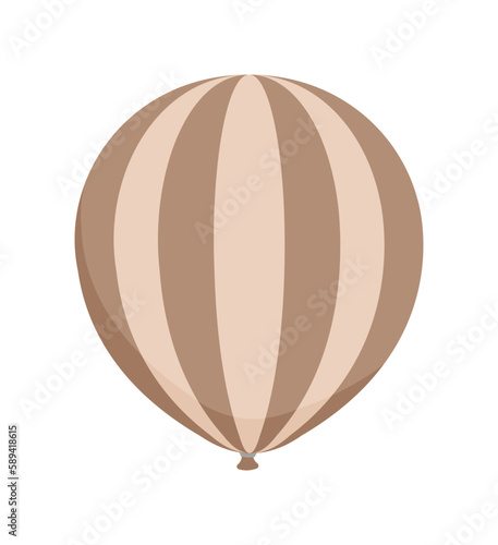 Rubber balloon illustration with simple pattern