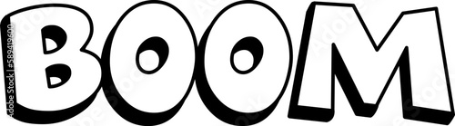 Boom Comic Font Letters