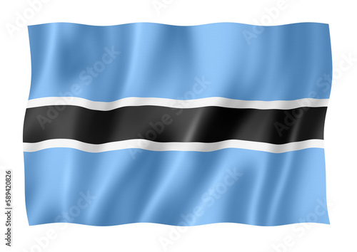 Free Download Botswana flag isolated on white - GFXLoad
